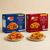 Pack of 2 - (Curly Fries & Waffles Fries)